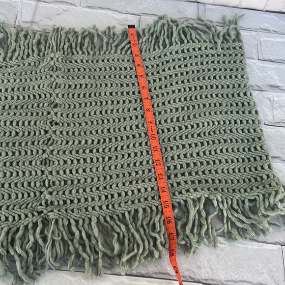 Bohemian Wraparound fringed crochet scarf - Picture 6 of 6